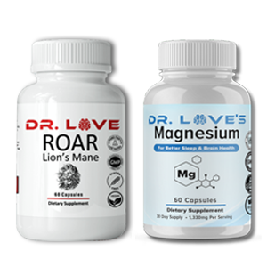 Dr. Love's Magnesium - Buy 1 Get 1 Free Plus Bottle of Lion's Mane